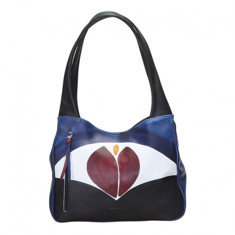 BORSA ACQUERELLO INVERNO TULIPANO