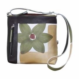 ACQUERELLO CAMOUFLAGE FIORE ACROSS BODY BAG