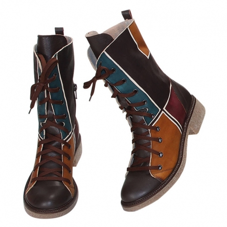 STIVALI ACQUERELLO PLATINO GEOMETRICO