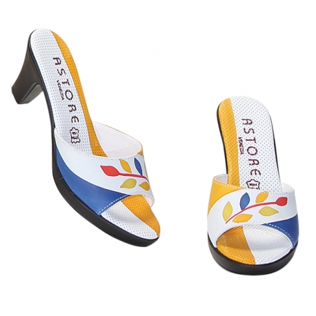 ACQUERELLO BLUE RAMO SANDALS