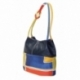 BORSA ACQUERELLO BLU GEOMETRICO