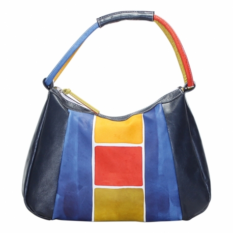 ACQUERELLO BLUE TRIS HANDBAG