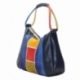 BORSA ACQUERELLO BLU TRIS