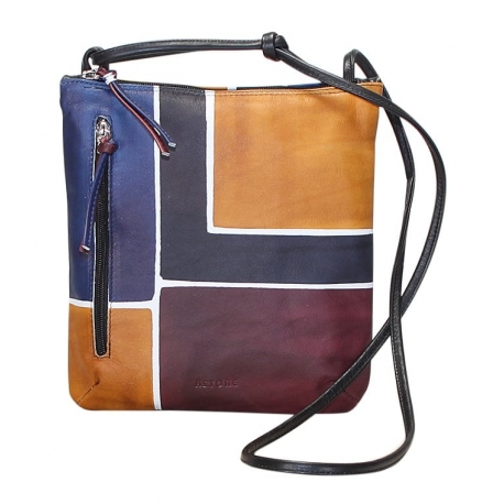 BORSA TRACOLLA ACQUERELLO INVERNO SQUARE