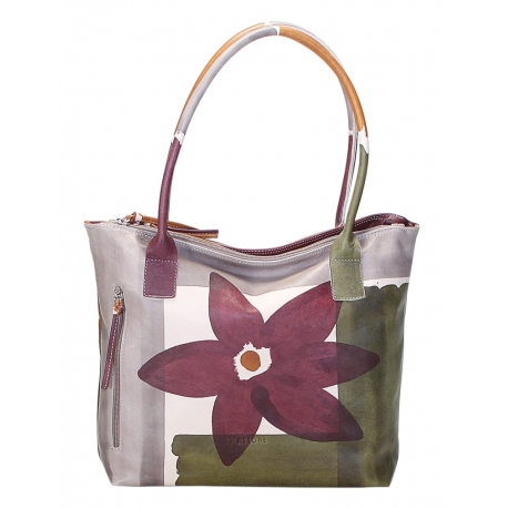 ACQUERELLO TAUPE FIORE HANDBAG