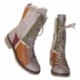 ACQUERELLO TAUPE GEOMETRICO BOOTS