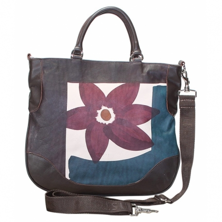 BORSA ACQUERELLO PLATINO FIORE