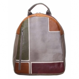 BUSINESS TAUPE GEOMETRICO BACKPACK