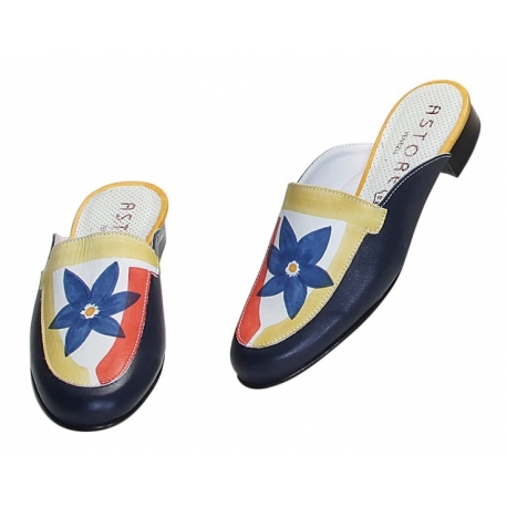 ACQUERELLO BLUE FLOWER SANDALS