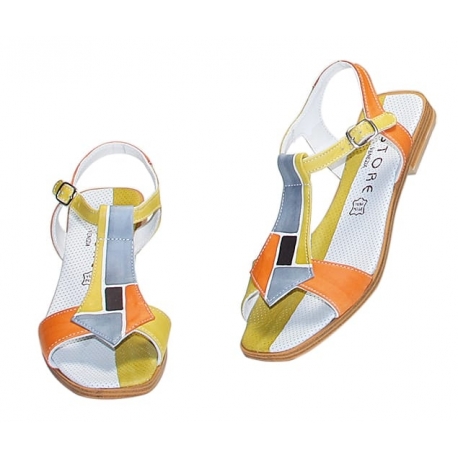 ACQUERELLO SICILY SPIRE SANDALS