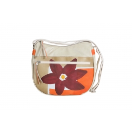 BORSA ACQUERELLO FIORE AVORIO