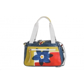 BORSA ACQUERELLO BLU FIORE