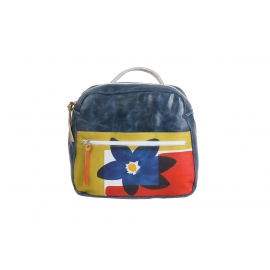 ZAINO ACQUERELLO BLU FIORE