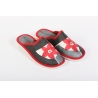 BLACK FLOWER BEDROOM SLIPPERS