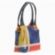 BORSA ACQUERELLO BLU GEOMETRICO