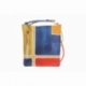 BORSA TRACOLLA ACQUERELLO BLU GEOMETRICO