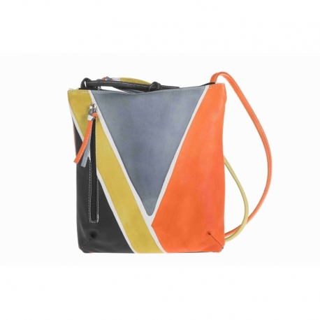 BORSA TRACOLLA ACQUERELLO SICILIA TRIANGOLO