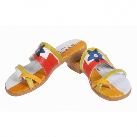 ACQUERELLO BLUE FLOWER FLIP-FLOPS