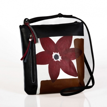 BORSA TRACOLLA ACQUERELLO TERRA FIORE