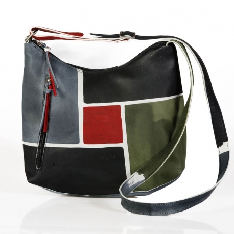 BORSA ACQUERELLO BLACK SPIRE