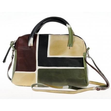 ACQUERELLO CAMOUFLAGE SQUARE HANDBAG SMALL