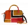 ACQUERELLO BROWN SQUARE HANDBAG SMALL