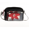 ACQUERELLO BLACK FLOWER HANDBAG