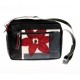 ACQUERELLO BLACK FLOWER HANDBAG