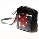 ACQUERELLO BLACK FLOWER HANDBAG
