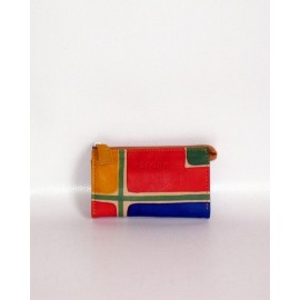 BUSTINA PORTACHIAVI NATURALE GEOMETRICO