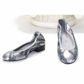 BALLERINA SILVER ANIMALIER PITONATO CIELO