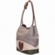 ACQUERELLO TAUPE TULIPANO HANDBAG