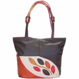 BORSA ACQUERELLO BROWN RAMO