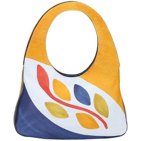 BORSA ACQUERELLO BLU RAMO