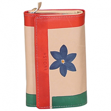 PORTAFOGLIO ACQUERELLO NATURALE FIORE