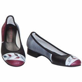 ACQUERELLO WINE RAMO BALLERINA PUMPS