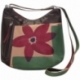 BORSA ACQUERELLO MARRONE FIORE