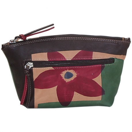 ACQUERELLO MARRONE FIORE SMALL HANDBAG