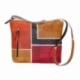BORSA TRACOLLA ACQUERELLO GRATA BROWN SQUARE