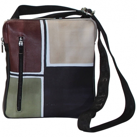 BUSINESS CAMOUFLAGE GEOMETRICO ACROSS BODY BAG