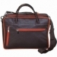 BORSA TRACOLLA BUSINESS MARRONE E ARANCIO
