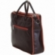 BUSINESS BROWN AND ORANGE ACROSS BODY BAG