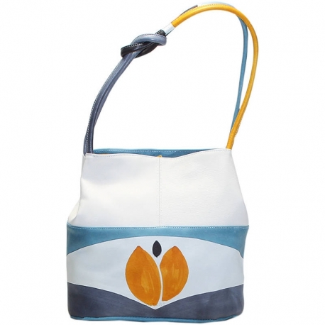 BORSA ACQUERELLO SOLE TULIPANO