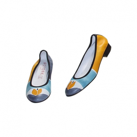 ACQUERELLO SOLE TULIPANO BALLERINA PUMPS
