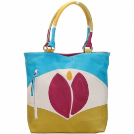 ACQUERELLO CREMA TULIPANO HANDBAG