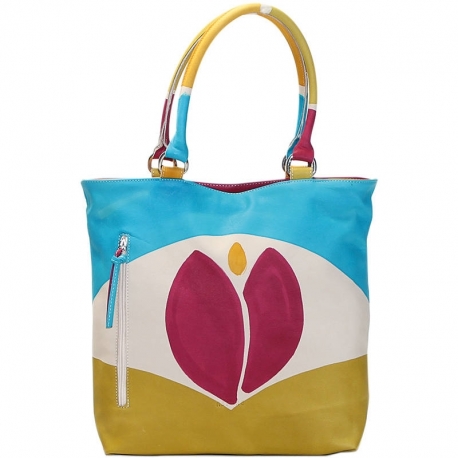 ACQUERELLO CREMA TULIPANO HANDBAG