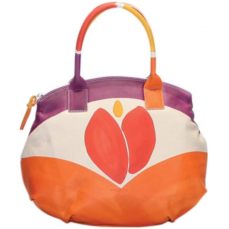 BORSA ACQUERELLO PLATINO TULIPANO
