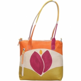 ACQUERELLO AVORIO TULIPANO HANDBAG