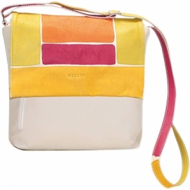 BORSA TRACOLLA ACQUERELLO AVORIO SCALA